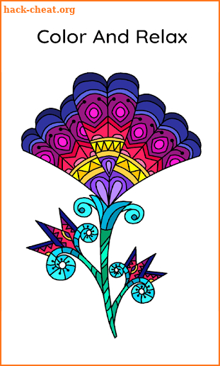 Coloring Art Book For Adults - Tap, Color & Relax screenshot