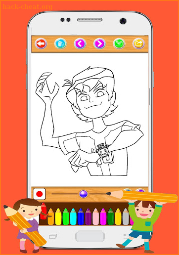 Coloring Ben 10 Cartoon screenshot