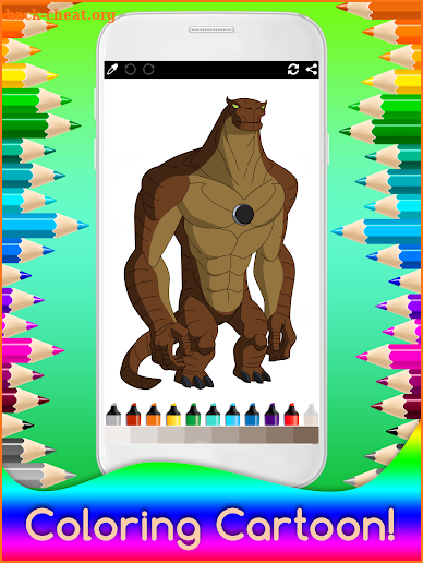 Coloring Ben Ten for Kids screenshot