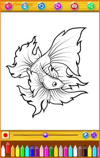 Coloring Betta Fish screenshot