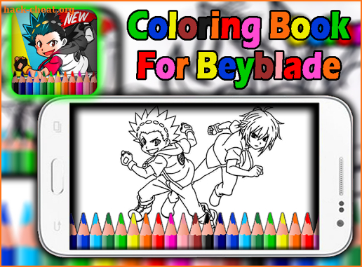 Coloring Beyblade Burst screenshot