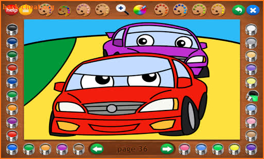 Coloring Book 11: Trucks and Things that Go screenshot