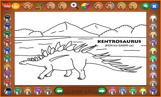 Coloring Book 2: Dinosaurs screenshot