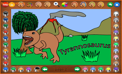 Coloring Book 21: More Dinosaurs screenshot