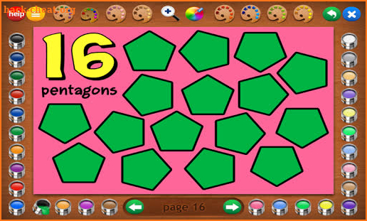 Coloring Book 23: Counting Shapes screenshot