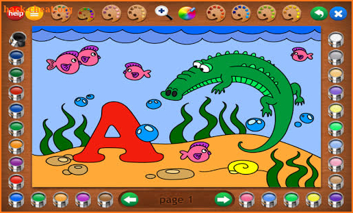 Coloring Book 24: Animal ABCs screenshot