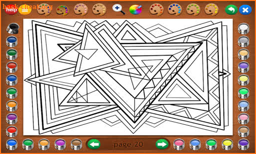 Coloring Book 26: Geometric De screenshot