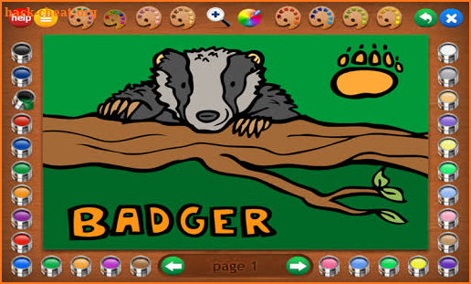 Coloring Book 27: Woodland Animals screenshot
