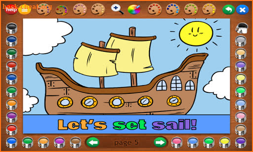 Coloring Book 30: Pirates screenshot
