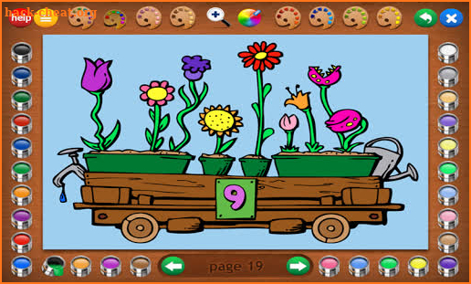 Coloring Book 6: Number Trains screenshot