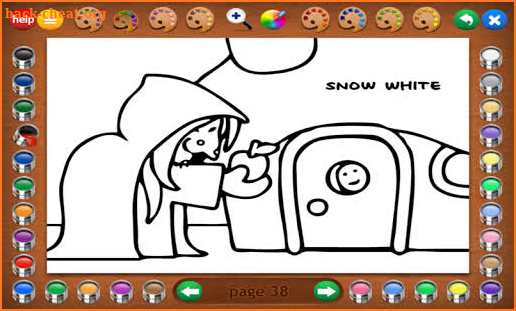 Coloring Book 8 Lite: Fairy Tales screenshot