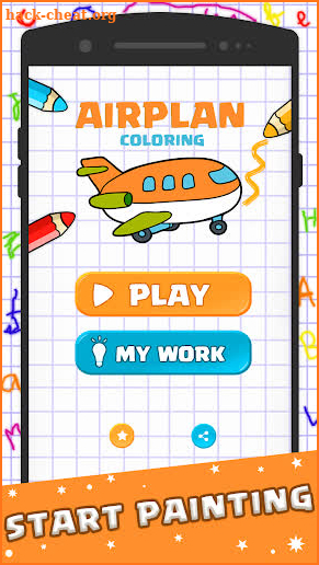 Coloring Book : Airplane – painting kids screenshot