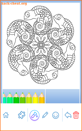Coloring Book: Animal Mandala screenshot