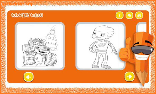 Coloring Book Blaze with Monster Machine screenshot