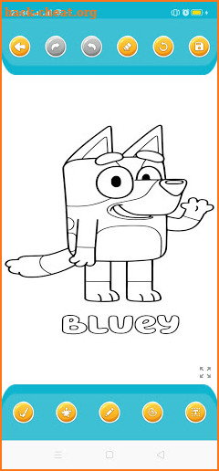 Coloring book bluey‏ screenshot