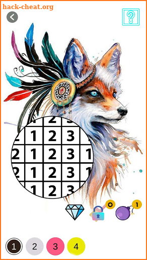 Coloring book by numbers screenshot