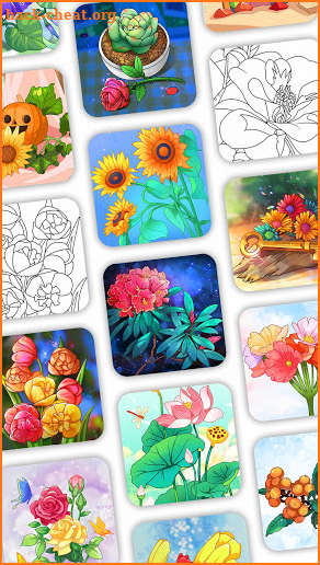 Coloring Book: Color by Number Oil Painting Games screenshot