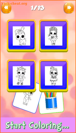 Coloring Book Doll Surprise -WDM1 LOL screenshot