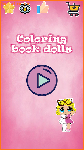Coloring book Dolls screenshot