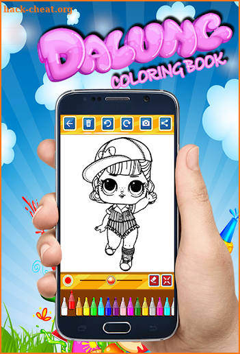 Coloring book dolls - expert drawing screenshot