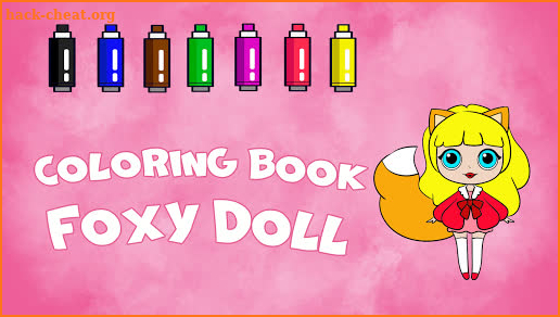 Coloring book dolls. Foxy Doll screenshot