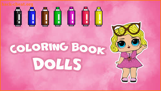 Coloring book Dolls. Glamour Colors screenshot