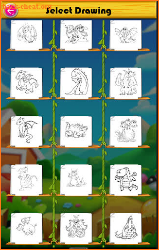 Coloring Book Dragon screenshot