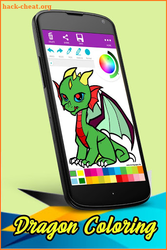 Coloring Book - Dragon Coloring Page screenshot