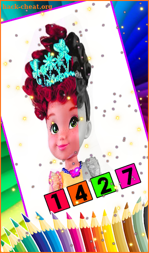 Coloring Book fancy nancy doll - color by number screenshot