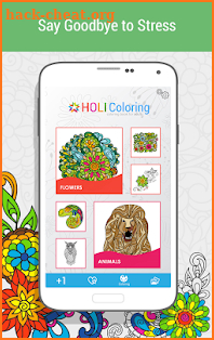 Coloring Book for Adults 🎨 HoliColoring screenshot