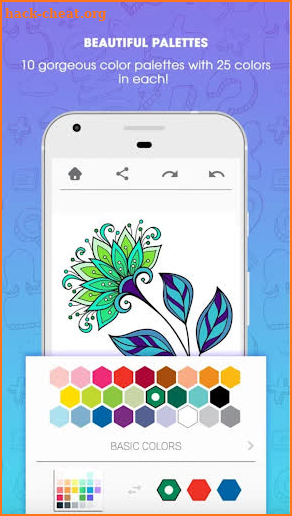 Coloring Book For Adults - Mandala Coloring screenshot