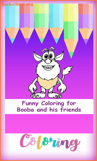Coloring  book for booba and his friends screenshot