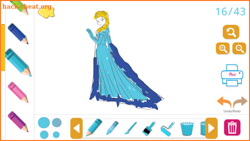 Coloring Book for Disney Princess - for girls game screenshot