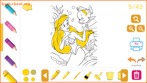 Coloring Book for Disney Princess - for girls game screenshot