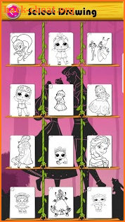 Coloring book for Dolls & Princesses screenshot