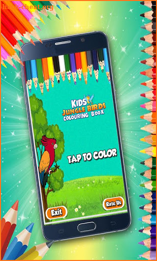 Coloring Book For Kids: Jungle Birds screenshot