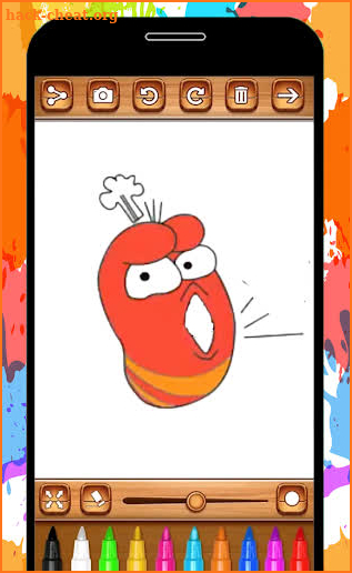 Coloring Book For larva: coloring worm game screenshot