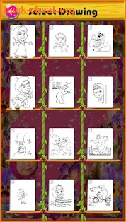 Coloring Book for Masha and The Bear screenshot