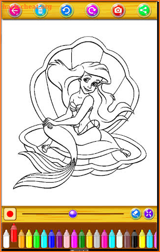 Coloring Book For Mermaid Game - Learn Painting screenshot