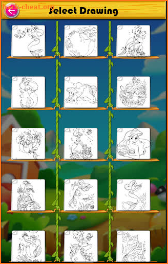 Coloring Book For Mermaid Game - Learn Painting screenshot