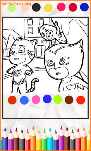 Coloring Book For Pj 2020: Fun Coloring Masks Game screenshot