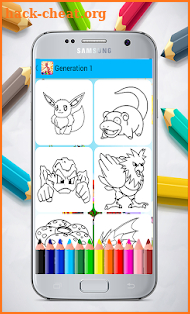 Coloring Book for Pokemo Fans screenshot