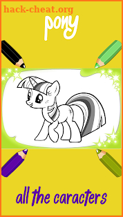 Coloring Book For Pony screenshot