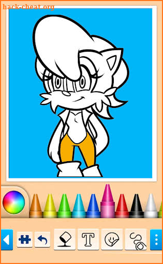 Coloring Book For Sonic: Coloring Shadow's Page screenshot