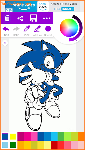 Coloring Book For Sonic Game screenshot