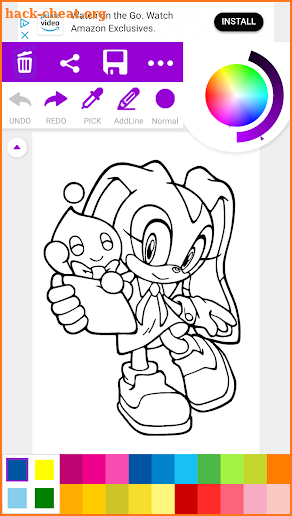 Coloring Book For Sonic Game screenshot