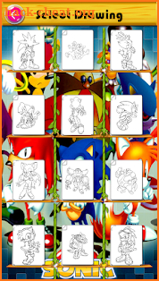 Coloring book for Sonic Mania screenshot