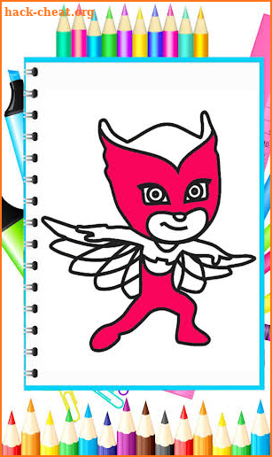 coloring Book for superhero 4: coloring Masks game screenshot