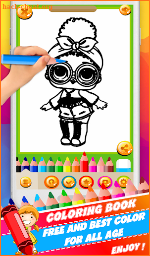 Coloring Book For Surprise~Doll-lol screenshot