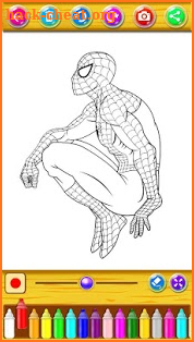 Coloring Book for the amazing spider hero screenshot